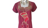 Nefertiti Burgundy Galabeya - Egyptian Dress